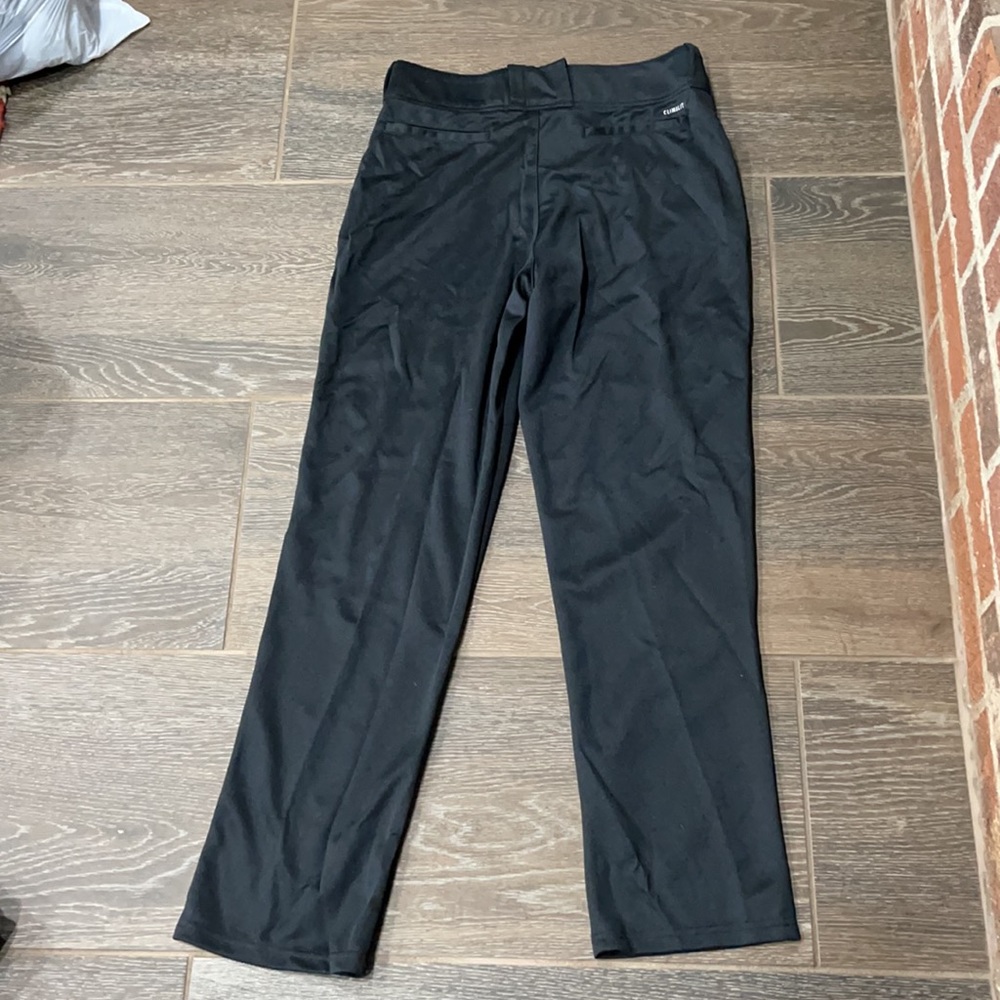 Baseball Pants Solid Black Adidas Brand - image 3